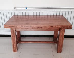 老榆木餐桌 纯实木餐厅家具  原木 茶桌 画桌 办公桌 书桌定制