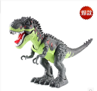 儿童电动恐龙玩具 仿真霸王龙模型套装 大号会走会投影下蛋恐龙