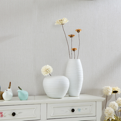 客厅摆件花瓶创意陶瓷白色简约现代时尚电视柜家居装饰工艺品摆设