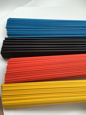 彩色玻璃纤维棒 黑色/红色/橘黄/蓝色/黄色韧性塑料棒 4mm现货