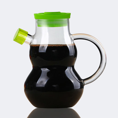 创意玻璃油壶套装防漏酱油醋瓶厨房 油瓶 可爱调味瓶 400ML