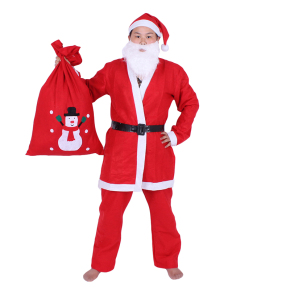 圣诞节服装 圣诞老人衣服表演服饰男 女士成人演出服装扮套装包邮