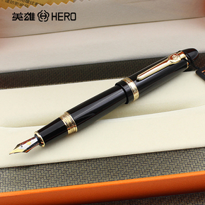 正品英雄钢笔1060大班金夹/银夹铱金笔 钢笔 墨水笔 高端螺旋笔帽