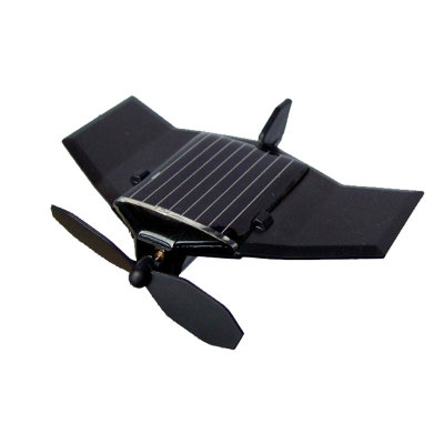 太阳能飞机玩具拼装车载摆件组装小飞机黑鹰儿童创想阳光教具礼品
