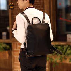 双肩包男韩版 休闲背包男包包电脑包双肩男 大中学生书包旅行包