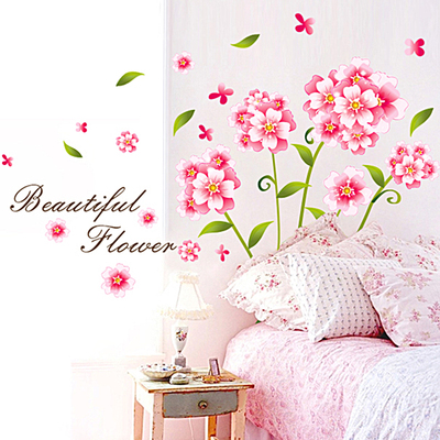 客厅婚房背景墙壁卧室可移除浪漫温馨花朵墙贴纸 恋爱的心
