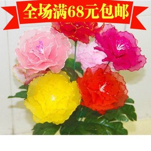 丝网花DIY学习包 牡丹花材料包 10朵牡丹花