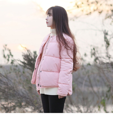 冬季新款韩国棉衣女短款韩版修身立领外套羽绒棉服学生加厚小棉袄