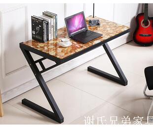 新款简约现代 电脑桌钢木桌台式家用办公桌 简易学习书桌写字台