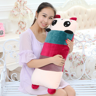 卡通可爱熊猫枕头抱枕公仔毛绒玩具布娃娃靠垫情人节生日礼物女生