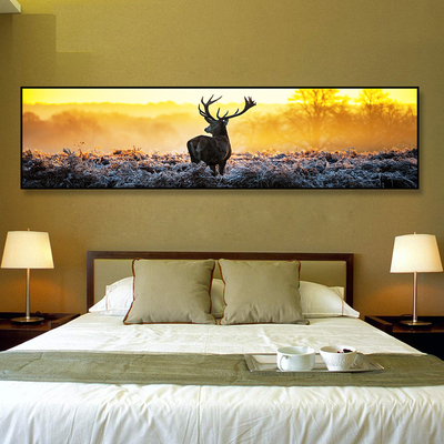 麋鹿卧室床头画现代简约客厅装饰画沙发背景墙挂画餐厅酒店壁画