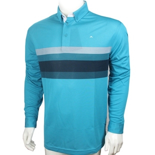 2015 JLINDEBERG 男装长袖T恤 高尔夫服装/球衣 珠地横间速干排汗