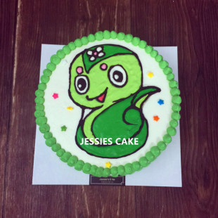 吉西蛋糕生日蛋糕定制蛋糕卡通蛋糕水果蛋糕 蛇宝