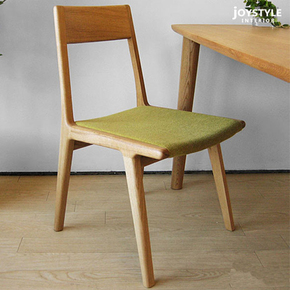 茗木日式实木餐椅现代北欧橡木餐椅宜家餐桌椅简约餐厅椅子办公椅