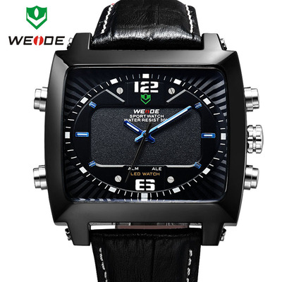 WEIDE威得新款30米防水双机芯多功能运动表 高档手表男表时尚包邮