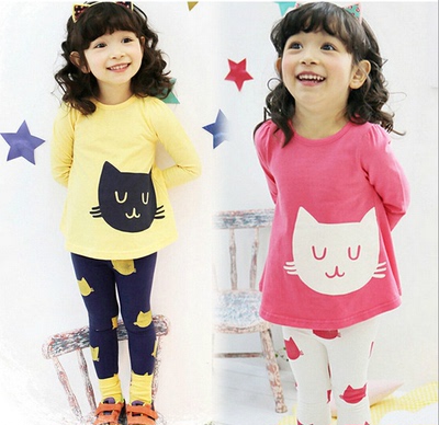 童装女童春秋装韩版儿童套装外穿2岁宝宝套装2 3 4 5 6 7 8岁衣服