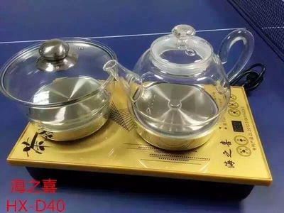 自动上水电热水壶保温烧水壶抽水消毒三合一电磁玻璃茶具茶壶套装