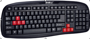 鹿鼎记LK-87 单键盘 USB 笔记本键盘 办公键盘 游戏键盘