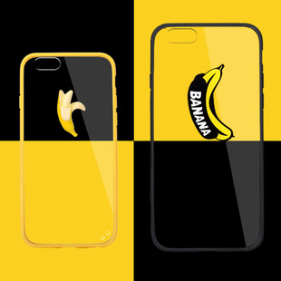 百炫 苹果6手机壳定制iphone6 plus香蕉手机壳套5.5寸保护壳 创意