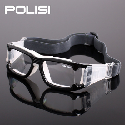 POLISI 专业篮球眼镜男士防雾户外运动眼镜可配近视护目足球眼镜