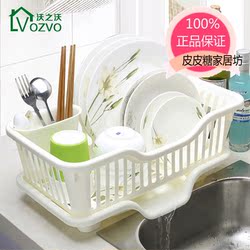 沥水架 碗碟架 塑料收纳碗碟架沥水篮大号沥水碗筷收纳架厨房收纳