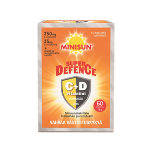 芬兰MINISUN维生素C+D咀嚼片（超强防护型）