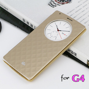 lg g4手机壳翻盖g4后盖原装皮套G4手机套视窗智能休眠保护套