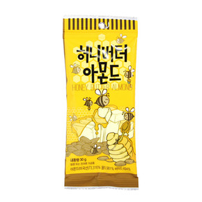 现货韩国进口gilim蜂蜜黄油杏仁袋装30g美国杏仁澳洲黄油韩国蜂蜜