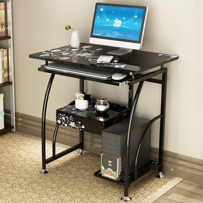 特价70cm台式电脑桌家用简约现代书柜抽屉简易办公桌写字书桌包邮