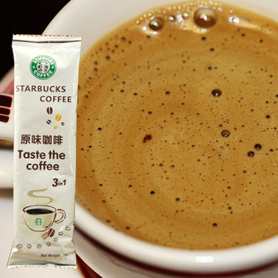 新品美国原装Starbucks星巴克速溶三合一原味咖啡300g 10条装