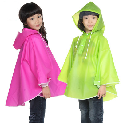包邮 环保无毒害EVA面料 时尚儿童雨衣雨披 斗篷雨衣书包雨衣