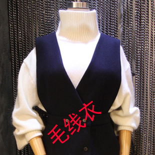2015冬季新款韩版直筒高领毛衣女宽松套头打底线衫羊毛针织衫长袖