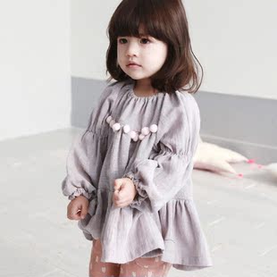 韩国进口童装2015春装新款儿童女童/部分现货/avec/a长袖T恤