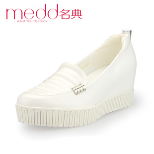 名典2014秋季新款纯色高跟鞋内增高厚底松糕鞋女式休闲鞋DS6560