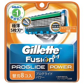 日本代购 Gillette吉列锋速5锋隐致顺超顺 8刀头装 电动剃须刀片