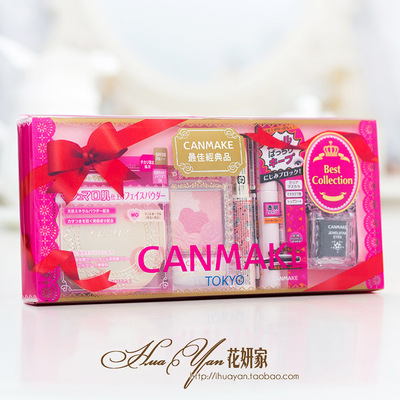 日本CANMAKE 井田 2015限量套装 棉花糖粉饼 花瓣腮红5件套