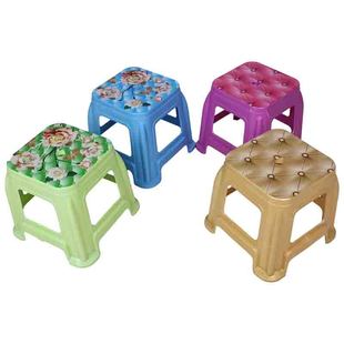 瑞帝 塑料凳子儿童方凳子板凳矮凳换鞋凳印花凳子