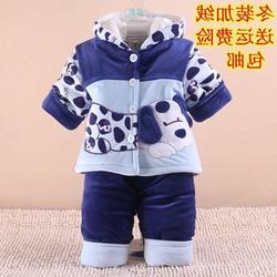 3-6-7-8-9个月0--2岁半冬季男婴儿衣服女宝宝棉袄秋冬装套装加厚