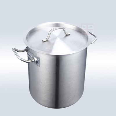 东赫不锈钢复合底汤桶高身钢桶商用汤锅带磁吸铁 商用电磁炉专用