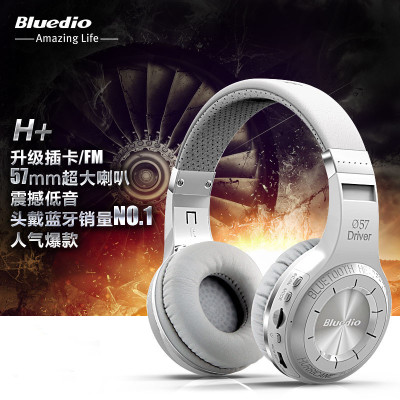 Bluedio/蓝弦H+ 炫 运动插卡头戴式蓝牙耳机4.1 无线耳麦电脑通用