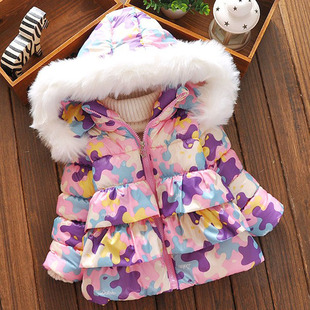 2015新款韩版0冬装1儿童装棉衣加厚2女宝宝外套3-4岁幼儿女童棉袄
