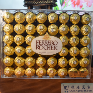 (包邮)香港代购批发进口费列罗金莎巧克力T48钻石水晶礼盒装48粒