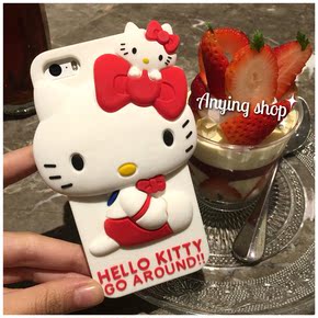 Hello kitty iphone5s手机壳苹果5手机保护套新款5s凯蒂猫KT猫