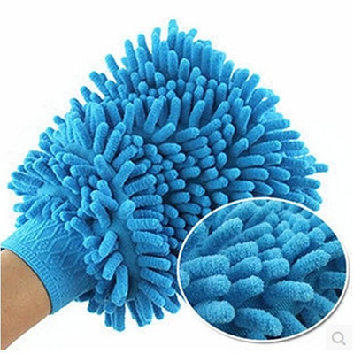 【天天特价】雪尼尔家居日用双面清洁手套擦车巾家务清洁手套