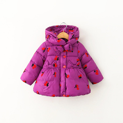 韩版童装女童棉衣2015冬款新款经典小A版保暖时尚撞色中大童外套