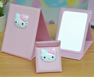 Hello Kitty超强防摔台式折叠化妆镜KT猫梳妆镜便携随身镜小镜子
