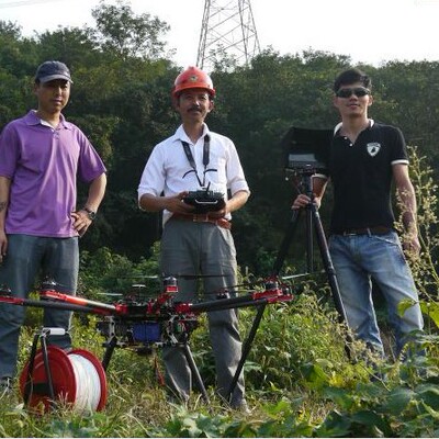 8八轴电力放线 架线飞行器无人机遥控架线专用 GPS 八旋翼应用