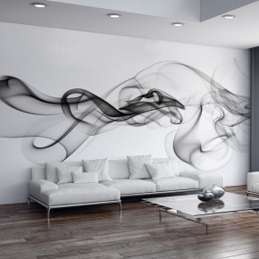 墙纸壁画烟云雾抽象现代简约壁纸客厅沙发电视背景墙纸无纺布无缝