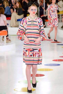 独家重磅海外渠道狠货！韩国首尔最新走秀！彩虹3D数码连衣裙