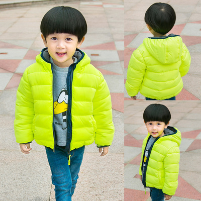 男童棉衣外套加厚羽绒棉服2015冬季新款韩版小童宝宝短款儿童棉袄